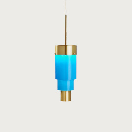 A-Spire Pendant Opal Blue Gold